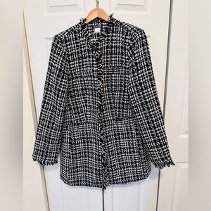 VENUS Monochrome Tweed Blazer